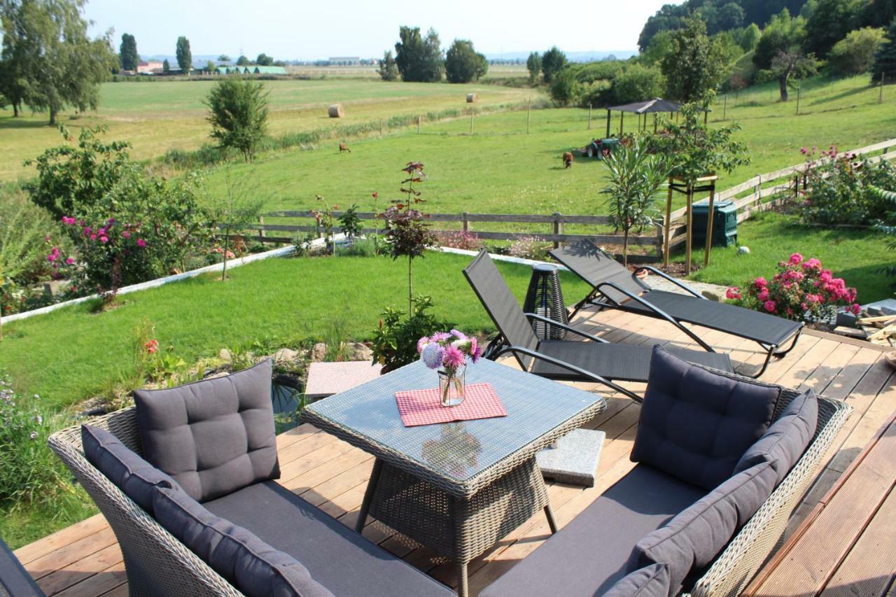 Ferienhof Graefe - 3-Seiten Hof Mit Grossem Garten, Pool & Sauna Meissen Bagian luar foto
